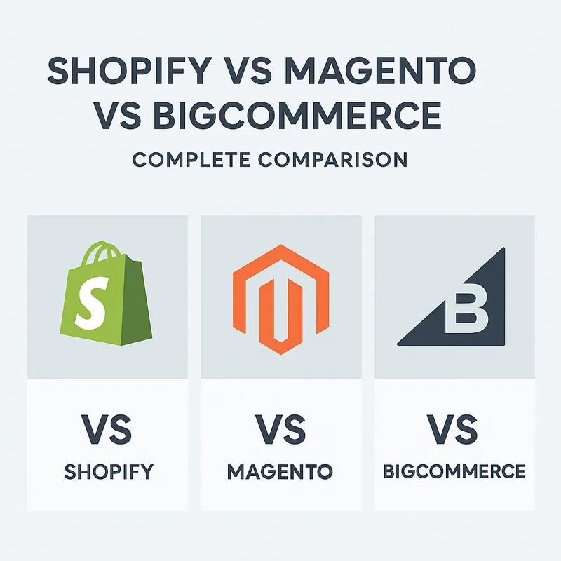 Shopify vs Magento vs BigCommerce: Complete Comparison