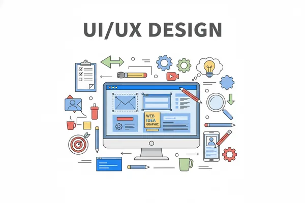 UI UX Design Illustration